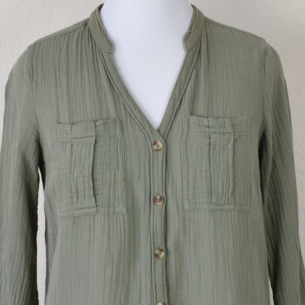 Maeve Katie Textured Gauze Utility Tunic Dress - 6 - Picture 2 of 9
